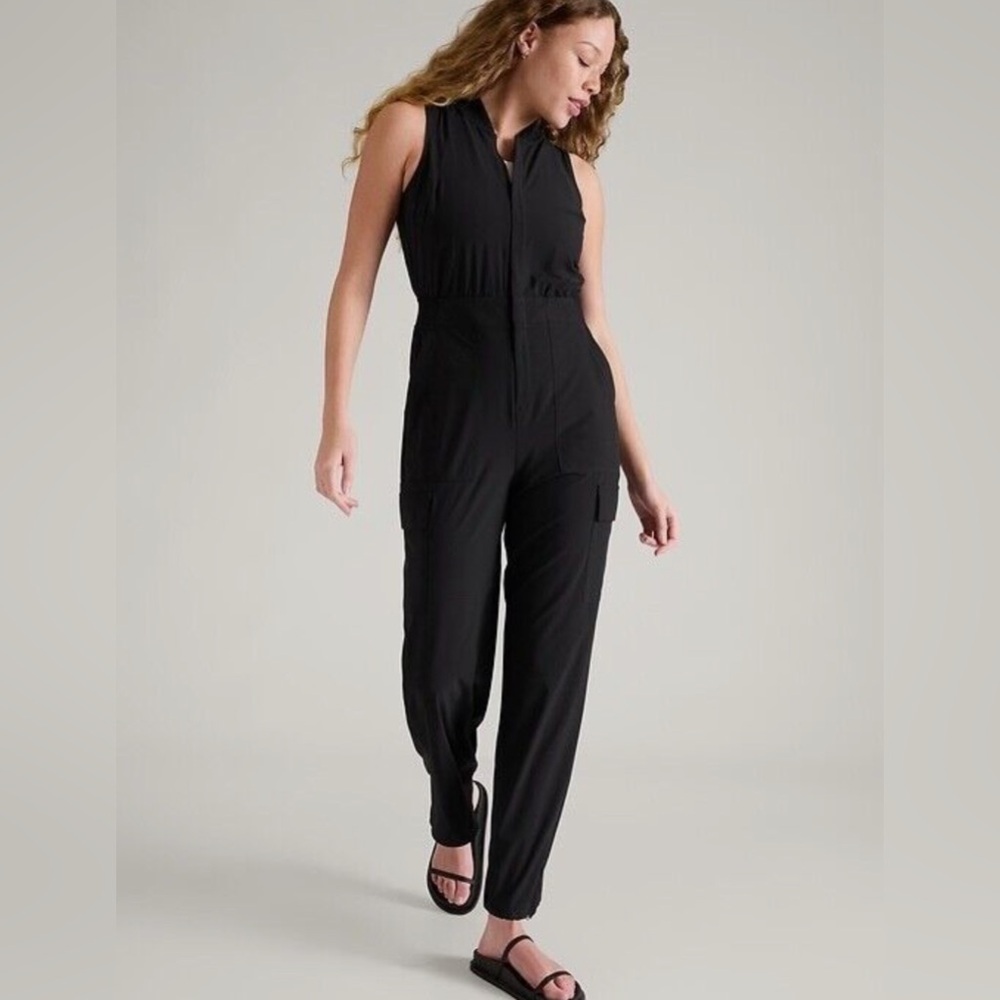 NWOT ATHLETA Brooklyn Utility Jumpsuit -Size 4 - Picture 7 of 7
